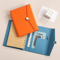 Carnet A5 à feuilles mobiles au design élégant, bloc-notes détachable, personnalisable avec logo d'entreprise pour usage professionnel