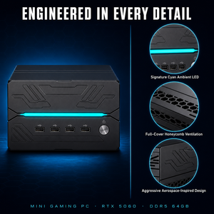 มินิพีซี <span class=keywords><strong>Ryzen</strong></span> 9 R9-7900X RTX4060 8G แรมคู่ DDR5 64GB M.2 NVMe SSD Windows 11 Linux Ubuntu คอมพิวเตอร์ตั้งโต๊ะสำหรับเล่นเกม ขายส่ง - Product Image 2
