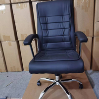 Chaise de bureau exécutive moderne en cuir à dossier haut, très populaire, pour le bureau à domicile et la salle de réunion
