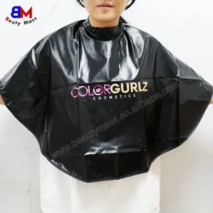 Drop Pengiriman Tahan Air Tukang Cukur Selendang Nilon Jubah Penata Rambut Salon Kustom Cape Selendang dengan Anda Sendiri Logo