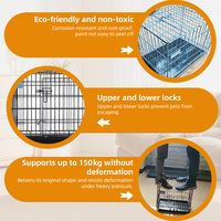 Cage de reproduction pliable en fil métallique pour chiens, plusieurs tailles, usage commercial, robuste, grande taille, haute qualité, respirante