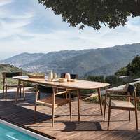 Karois — Set de Table et chaise d'extérieur, de luxe, moderne, pour 10 personnes, Patio carré, salle à manger