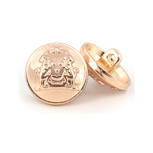 Boutons à tige de style vintage en laiton et acier inoxydable écologiques avec logo personnalisé en relief pour vêtements, uniformes et vêtements d'extérieur - Product Image 1