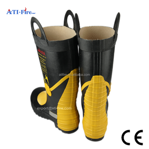Stivali in Gomma per <span class=keywords><strong>Vigili</strong></span> <span class=keywords><strong>del</strong></span> <span class=keywords><strong>Fuoco</strong></span> EN15090, Stivali Ignifughi con Punta in Acciaio, Impermeabili e Antiscivolo per Squadre Antincendio - Product Image 3