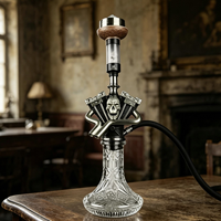 Ensemble de chicha MALAUD de luxe, original allemand, en acier inoxydable, haut de gamme, pour la maison, les fêtes, les bars, les cafés, les restaurants, les salons