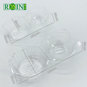 2 đếm gói hộp cho cupcake bản lề cupcake Dome container tùy chỉnh rõ ràng cupcake nhựa container với nắp rõ ràng - Product Image 3