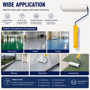 Professional Floor <b>Paint</b> <b>Roller</b> Brush Tool for Epoxy Polyurethane Floor Coating Application - Product Image 5
