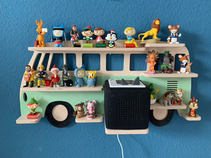 Étagère autoportante en bois massif éco-responsable BSCI pour Toniebox, figurines Tonie, rangement magnétique pour 20 à 50 Tonies, pour la maison - Product Image 2