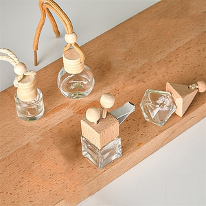 Boş aromaterapi uçucu yağ difüzör şişe ile vidalı kapak araba hava spreyi Vent klip oto parfümü difüzör şişe - Product Image 2