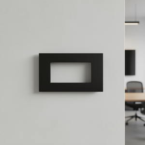 Placa de interruptor de 4 vías negra compatible con Vimar Arke - Product Image 3