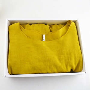 Tùy Chỉnh Thiết Kế Matte Đen Trắng Sang Trọng Bán Lẻ Quần Áo Bao Bì Quà Tặng Bao Bì Hộp Giấy Với Logo Cho Quần Áo T Shirt - Product Image 6