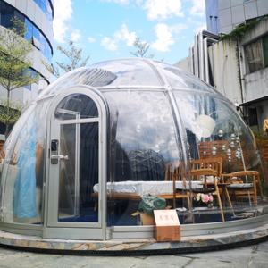 Tente dôme pour l'extérieur Pc transparent en plastique pour hôtel dôme de café transparent Gazebo dôme géodésique noir pour l'extérieur - Product Image 2