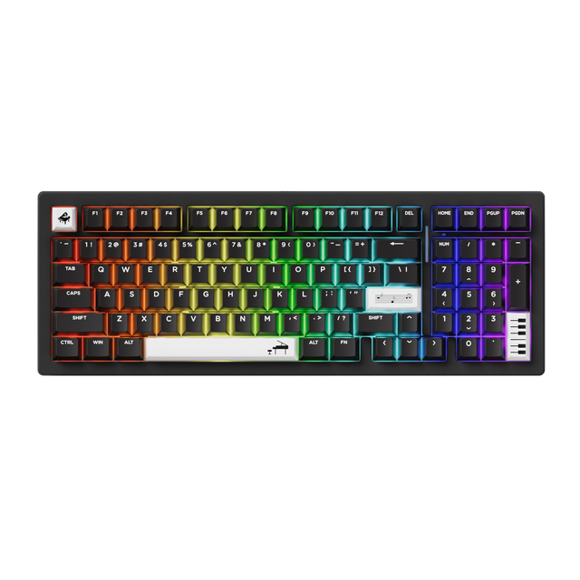For M2 V5 Cherry RGB Backlit Hot-Swap USB Type C Mechanical Gaming Keyboard 1800 Compact Size Rapid Disassemble Aluminum
