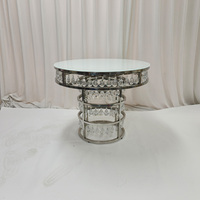 El Último Diseño de Mesa de Pastel de Boda de Acero Inoxidable de Lujo, Adecuada para Bodas, Banquetes, Fiestas y Hoteles