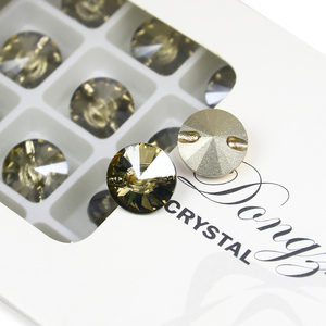 Rivoli Hình Dạng Nút Điểm Trở Lại Pha Lê Thạch Bán Buôn Loose Pha Lê Hạt Cho Quần Áo May Mặc Phụ Kiện May Nút - Product Image 4