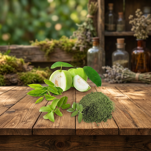 Extrait de feuilles de goyave de qualité supérieure, ingrédient végétal à base de plantes, idéal pour les arômes, les assaisonnements, les mélanges de thé et les aliments fonctionnels - Product Image 1