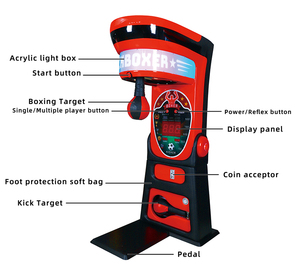 Nouveauté prix boissons machine à pièces rachat frapper intérieur coups de pied boxe balle poinçon machine de jeu - Product Image 3
