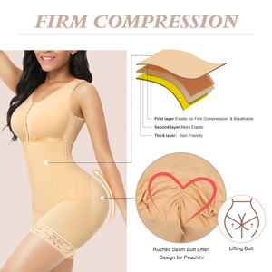 Livraison immédiate Service Shaper Para Mujer Body Shaper Fermeture éclair latérale Shapewear Bodyshaper Colombien Shaper Wholesale Invisible Shapewear - Product Image 5
