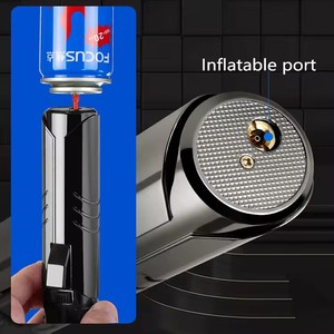 2023 Venta caliente portátil Pen Stick recargable encendedor de Gas butano barbacoa hornear al aire libre llama azul Jet antorcha encendedores personalizar - Product Image 6