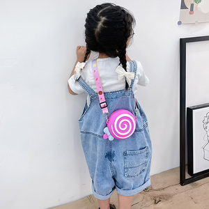 Porte-monnaie rond en silicone imperméable en forme de sucette mignon pour filles, enfants, enfants, dessin animé, rangement pour écouteurs - Product Image 2