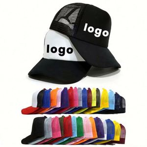 Casquette Trucker 5 Panneaux en Maille Unie avec Logo Brodé Personnalisé, Impression Professionnelle, Vente en Gros, Casquette Trucker en Mousse Premium - Product Image 3