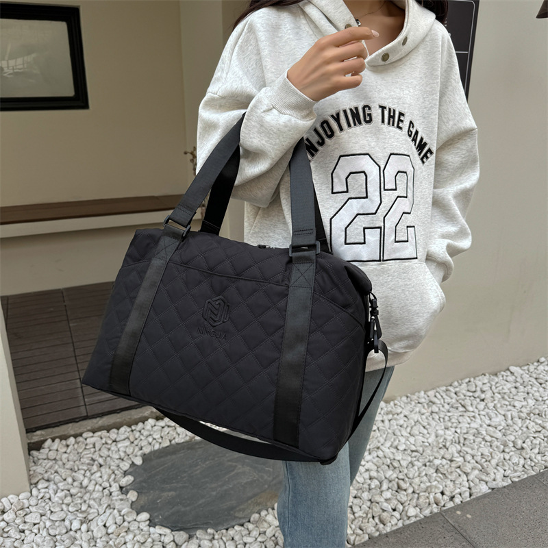 Unisex Lightweight Oxford Waterproof Gym Bag Polyester Fashionable Dry Wet Separate Fitness Handbag Women's Short-Distance