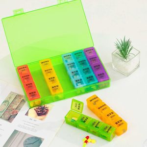 Hot Sale Rainbow Weekly <b>Pill</b> Medicine <b>case</b> 28 <b>Case</b> Plastic <b>Pill</b> Box Daily <b>Pill</b> Box - Product Image 5