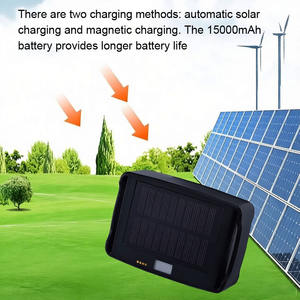 Traceur GPS solaire pour bétail avec batterie de 15000 mAh - Traceur étanche en temps réel compatible avec les applications <span class=keywords><strong>PC</strong></span>/Android et LBS - Product Image 2