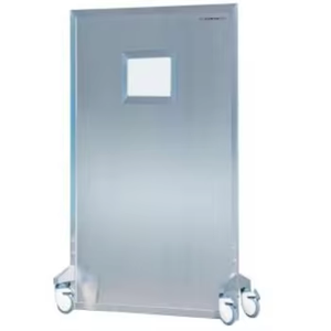 Pantalla móvil de plomo para hospitales, escudo anti rayos X con ventana de vidrio de plomo para sala de tomografía computarizada - Product Image 4