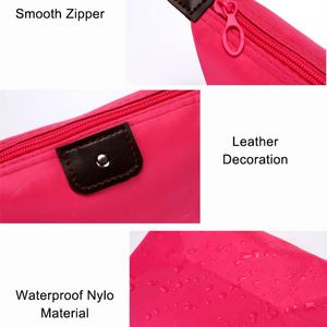 SCI Factory Custom logo Gift Digital Printing Cosmetics <b>Make</b> <b>up</b> Brush Zipper <b>Pouch</b> Travel Toiletry Women's Nylon Cosmetic Bag - Product Image 4