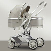 Poussette 3 en 1 personnalisée, légère, avec siège auto et landau, pliable, de luxe, pour bébé