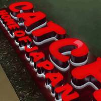 Papan Tanda LED Akrilik Mini Transparan Custom, Slogan Toko Custom, Huruf Mini Bercahaya untuk Dekorasi Dinding Salon Kecantikan dan Toko Kuku