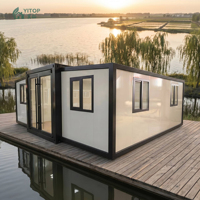Maisons conteneurs chinoises, petites maisons conteneurs pliables, préfabriquées, extensibles, portables, mobiles pour habitation