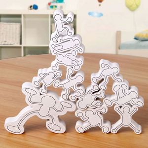 2 3 4 Year Old Boys Girls Building Challenge Game Kids Fun <b>Puzzle</b> 13Pcs Wooden Balance Blocks - Product Image 1