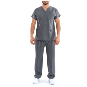 Juego de uniformes médicos profesionales Ligero y duradero Diseño de cuello en V Suave Nueva ropa de trabajo flexible Tops Pantalones Uniformes de hospital - Product Image 2