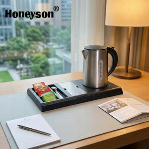 Bouilloire électrique sans fil Honeyson 1L avec plateau, en acier inoxydable, pour usage domestique - Product Image 1