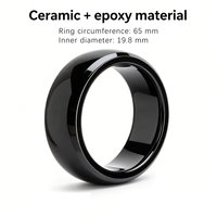 Bague de paiement NFC HCL à design personnalisé avec puce NTAG216 13,56 MHz programmable et étanche, intelligente et high-tech