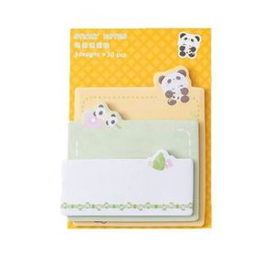 Bloc de Notas Autoadhesivo con Diseños de Animales Adorables (Panda, Hámster) - Recordatorio Diario para Oficina/Escuela y Suministros de Decoración DIY - Product Image 2