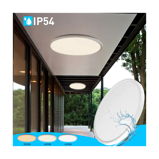 Ultra Bright Motion Sensor LED Indoor/Outdoor Ceiling Light 24W 32W 40W 50W 70W Dimmable Round LED Ceiling Light