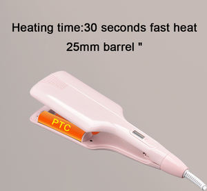 Easy Make Styling 25 mm 3 Barril Rizador de pelo Olas Calentamiento rápido PTC Logotipo y color personalizados - Product Image 4