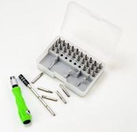 Jeu de tournevis magnétiques 32 pièces, avec tige d'extension réglable et poignée antidérapante, kit d'outils manuels de réparation