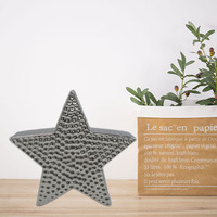 Ornement d'étoile de Noël en porcelaine Décorations en céramique élégantes pour la saison des vacances