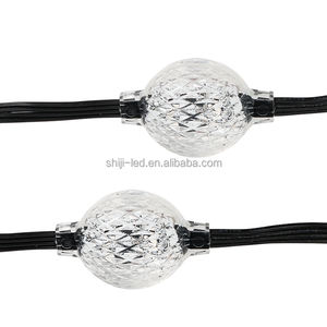 Luz LED de Bola de Cristal 3D SHIJI, Impermeable, Direccionable, DC24V, Programable, 360° °   Cadena de Luces LED RGB para Cortina - Product Image 3