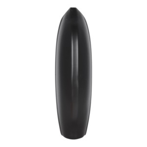 Vaso in ceramica scolpito con dettagli a righe e profilo arrotondato per l'arredamento del soggiorno e come complemento d'arredo per la casa - Product Image 2