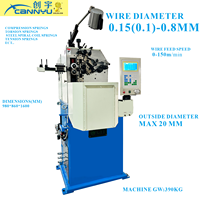 Machine à fabriquer des ressorts CNC CK8 |   Diamètre du fil : 0,15-0,8 mm |   Formateur de ressorts à compression/torsion/tension haute vitesse |   Goldlion