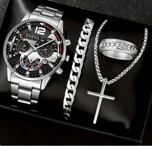 Bộ đồng hồ đeo tay nam thạch anh pha lê cao cấp <span class=keywords><strong>2025</strong></span>, không kèm hộp, thiết kế thời trang hình con bướm, trang sức - Product Image 5