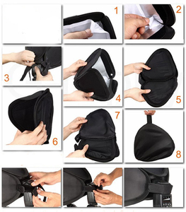 23*23cm có thể gập lại cho Softbox cho <span class=keywords><strong>Photo</strong></span> <span class=keywords><strong>Studio</strong></span> Flash Light Box phản ánh Bìa Diffuser Phụ Kiện máy ảnh - Product Image 5