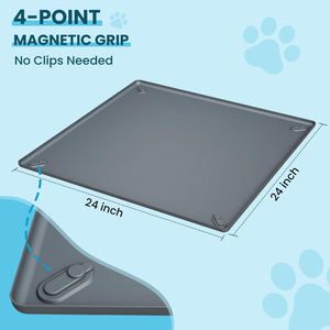 Silicone Wall-mounted Dog <b>Pee</b> <b>Pad</b> Holder Tray Reusable Puppy Potty Training <b>Pads</b> Extra Large Toilet Wee <b>Pee</b> <b>Pad</b> Holder for Pet - Product Image 2
