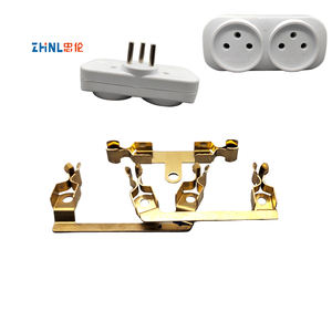 Conector <span class=keywords><strong>de</strong></span> tira <span class=keywords><strong>de</strong></span> enchufe <span class=keywords><strong>de</strong></span> 2 vías estilo Israel OEM, accesorios <span class=keywords><strong>de</strong></span> Metal, tira <span class=keywords><strong>de</strong></span> alimentación, pieza <span class=keywords><strong>de</strong></span> latón, pieza <span class=keywords><strong>de</strong></span> estampado eléctrico - Product Image 1