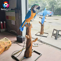 Modèle de perroquet oiseau animé personnalisé pour centres commerciaux parcs d'aventure maisons de jeux aéroports